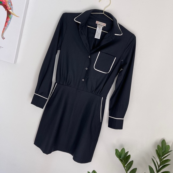 Paul & Joe Dresses & Skirts - Paul & Joe Sister Navy Blue Shirt Dress Sz 4